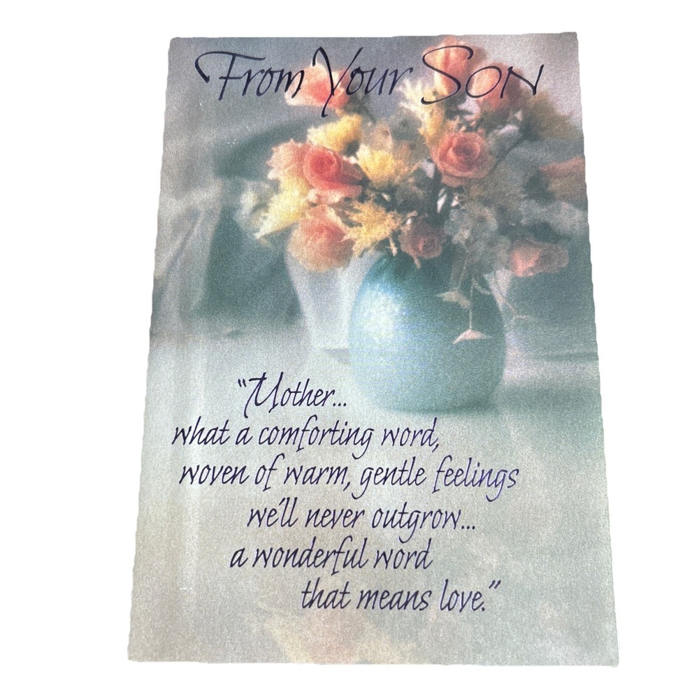 Mothers Day Card From Son Hallmark I'm Lucky To Be Your Son Thank You